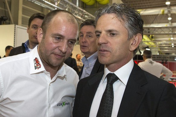 Olivier Metraux (rechts) ist in Mugello persönlich vor Ort.