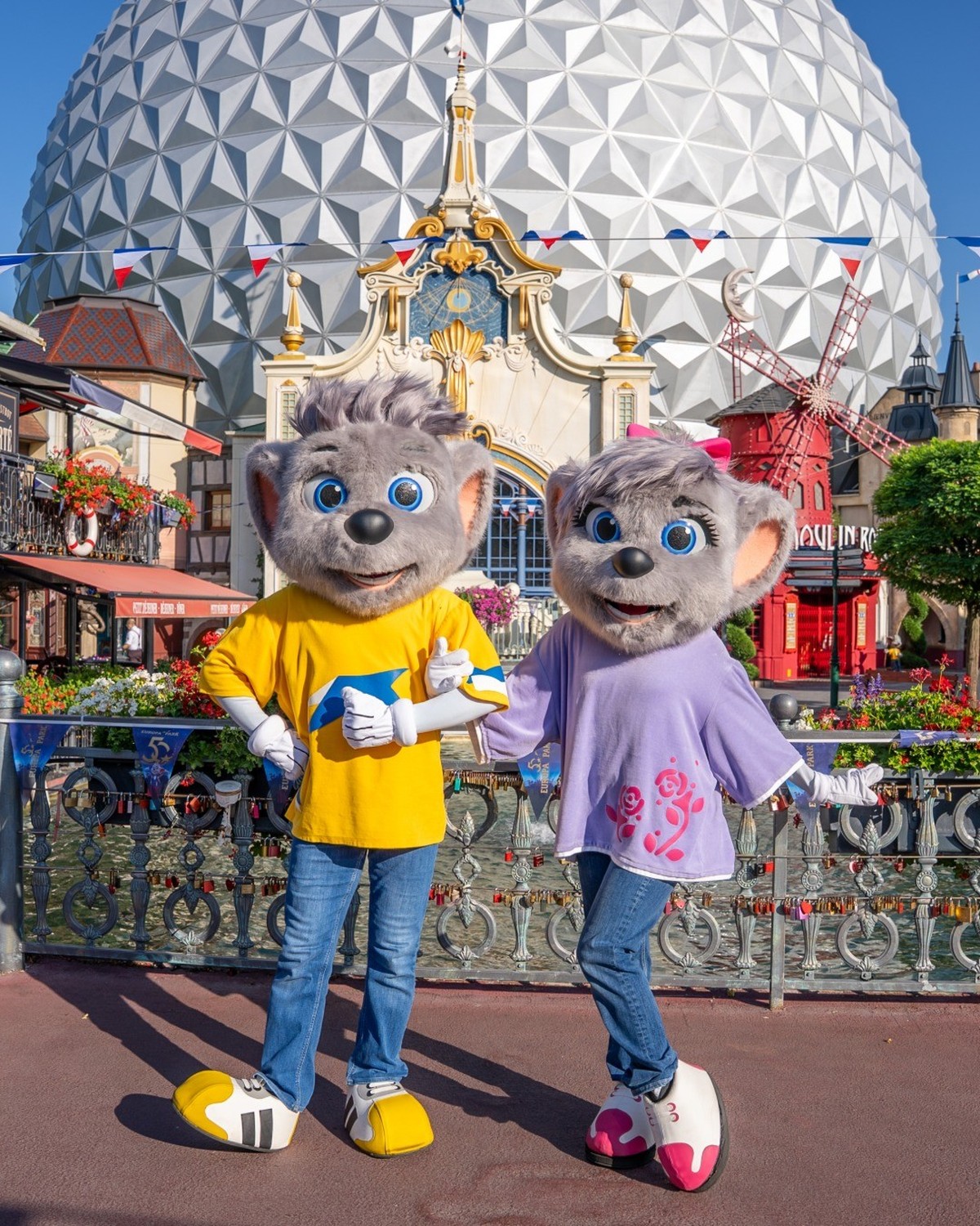 Ed und Edda Maus vom Europa-Park nach Umstyling