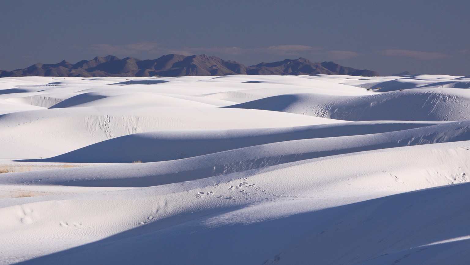 Lebensfeindlich und gefährlich:&nbsp;Sandwüste im White Sands National Monument in New Mexico.