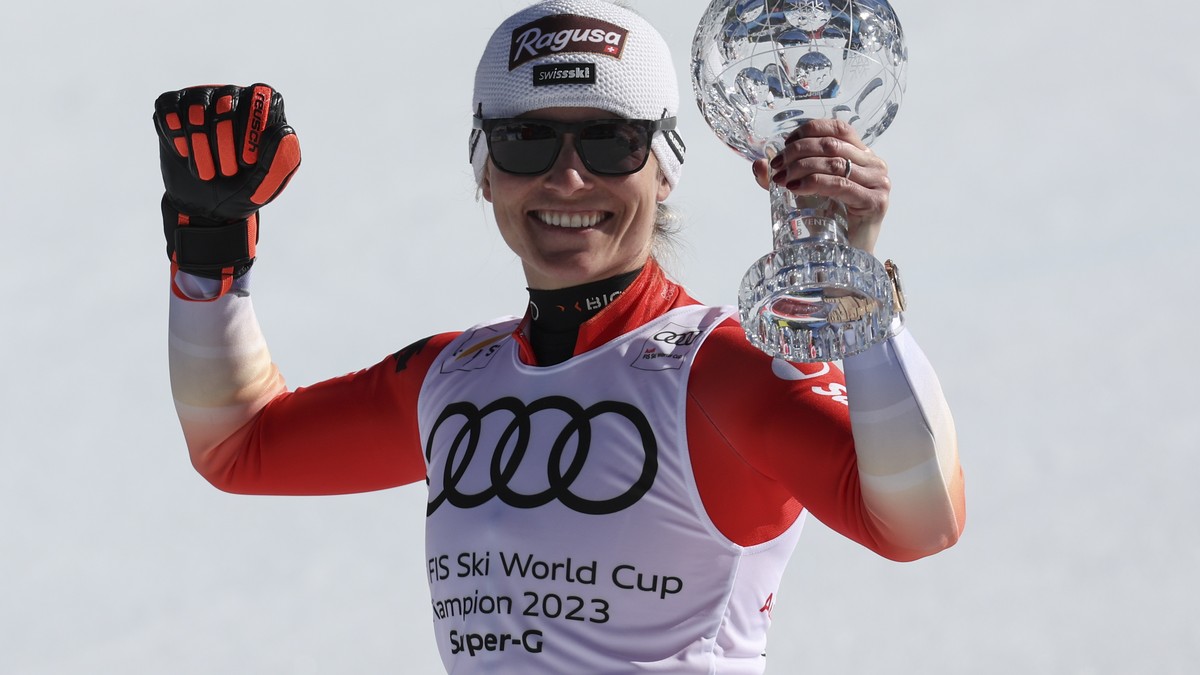 Lara GutBehrami siegt und gewinnt zum vierten Mal die SuperGKugel