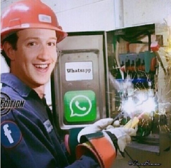 Mark Zuckerberg bei der Arbeit ;)  