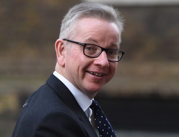 epa07297652 Britain&#039;s Environment Secretary Michael Gove outside of n10 Downing street in Westminster London, Britain, 18 January 2019. British Prime Minister Theresa May is holding talks with ca ...