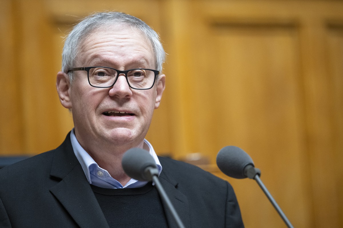 Pierre-Alain Fridez, SP-JU, spricht an der Fruehjahrssession der Eidgenoessischen Raete, am Donnerstag, 5. Maerz 2026 im Nationalrat in Bern. (KEYSTONE/Andreas Becker)