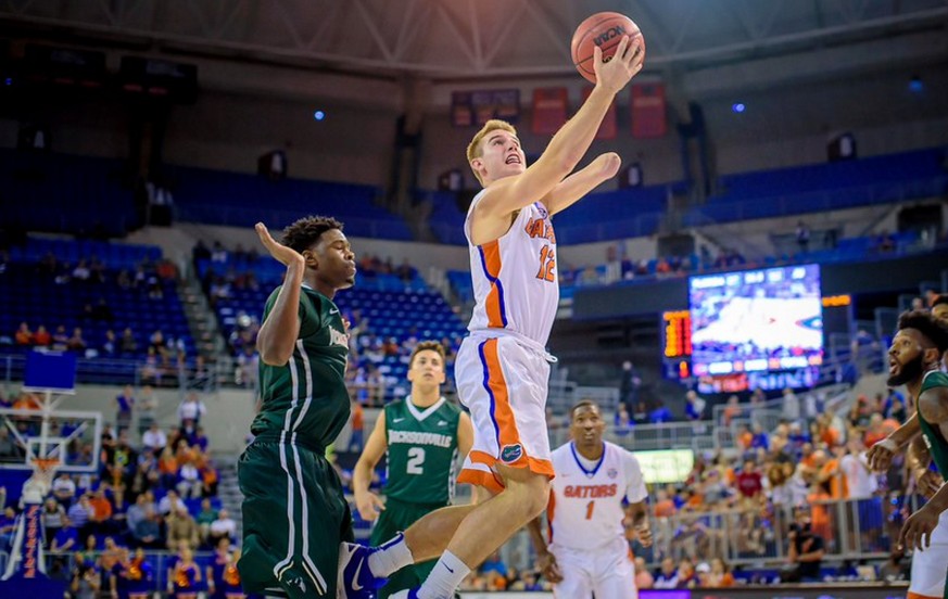 Nicht zu stoppen:&nbsp;Zach Hodskins skort seine ersten College-Punkte für die Florida Gators.