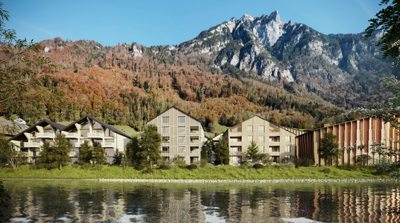 Das geplante Kartoni-Quartier in Glarus. Die GLP will Dutzende weitere solcher Wohnbauprojekte ermöglichen.