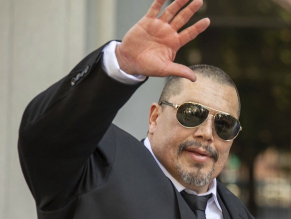In this undated photo provided the by Los Angeles District Attorney&#039;s Office, Daniel Saldana waves. Saldana, who spent 33 years in California prison for attempted murder, has been declared innoce ...