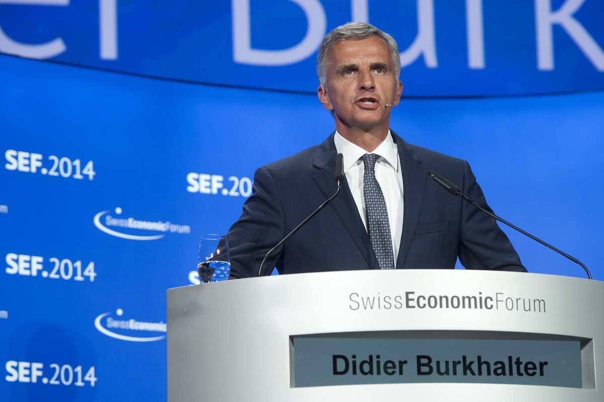 Bundespräsident Burkhalter heute am Swiss Economic Forum
