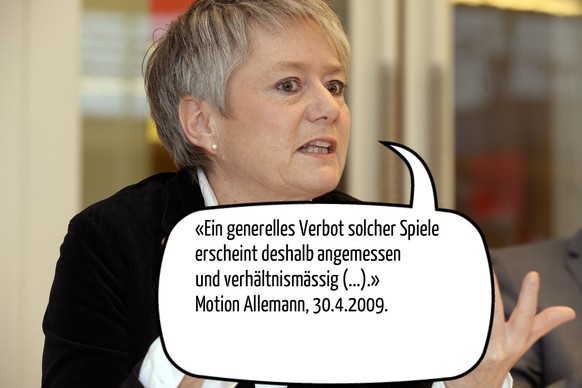 Jacqueline Fehr unterschrieb diesen Passus der entsprechenden Motion im Nationalrat.