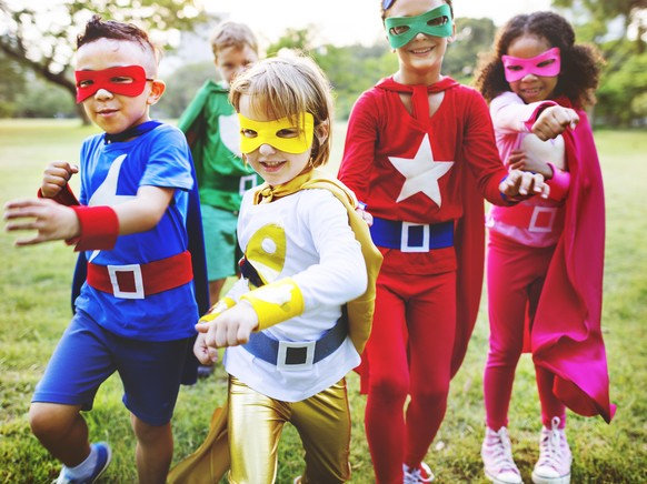Kinder, Superhelden, Kids, Heros