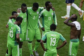 Nigerias Spieler nach dem Achtelfinal-Out gegen Frankreich.