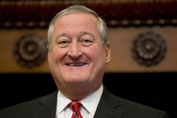 Mayor Jim Kenney speaks after signing into law a 1.5 cent-per-ounce tax on sugary and diet beverages at City Hall in Philadelphia, Monday, June 20, 2016. The tax will be levied on distributors and is  ...