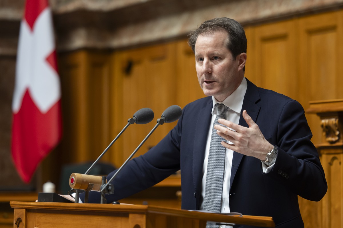 Thomas Aeschi, SVP-ZG, spricht im Nationalrat, waehrend der Wintersession der Eidgenoessischen Raete, am Donnerstag, 19. Dezember 2024 in Bern. (KEYSTONE/Peter Klaunzer)