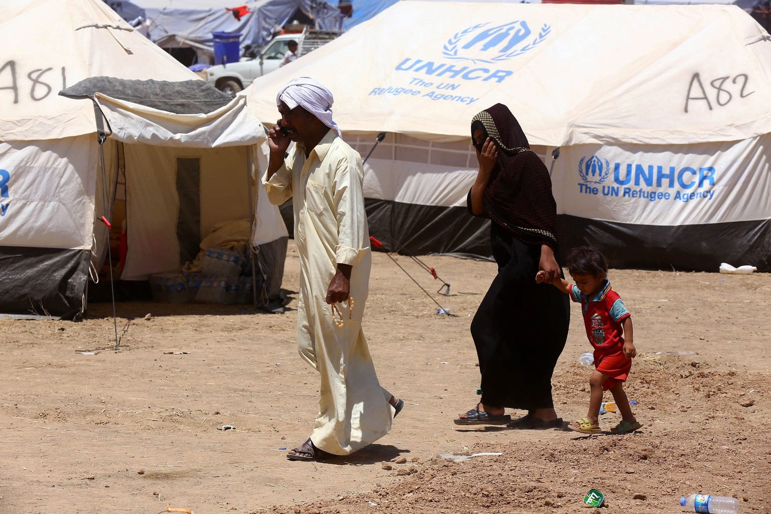 Flüchtlingscamp in der Nähe von Erbil.