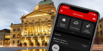 Die SBB-App bietet neu einen «Dark Mode», aber nur fürs iPhone