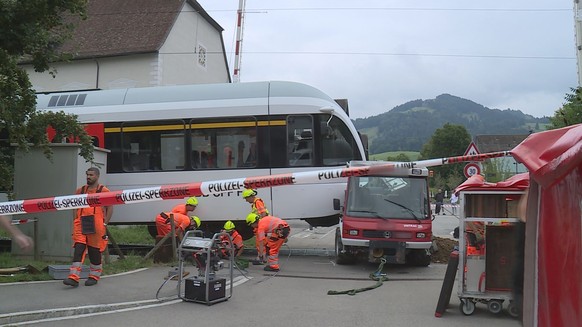 Zug Kollision St. Johann SG