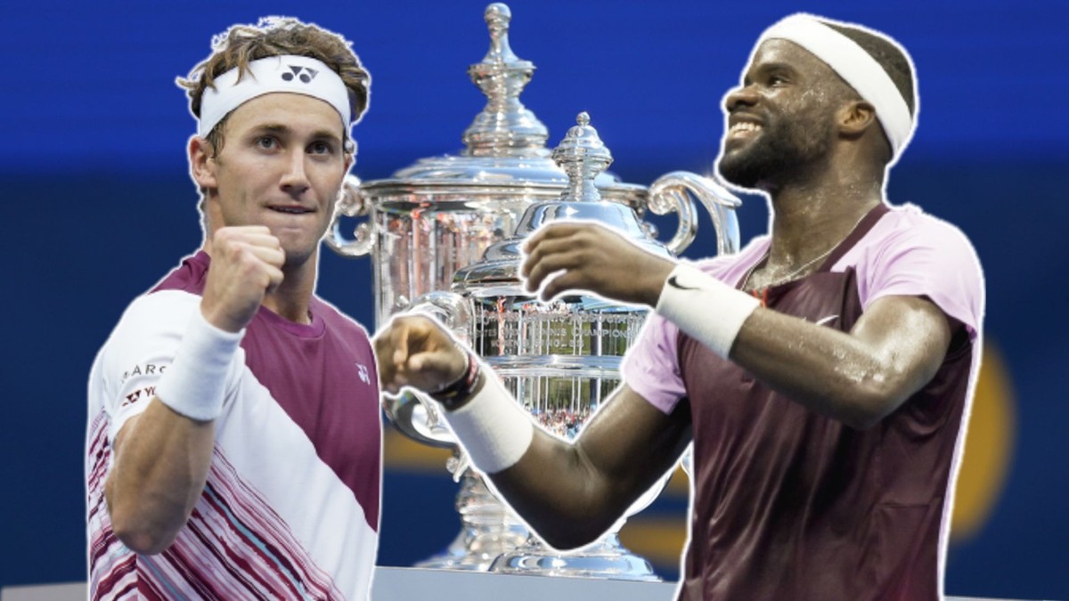 Casper Ruud (à gauche) et Frances Tiafoe sont deux des six prétendants au titre à l'US Open 2022.
