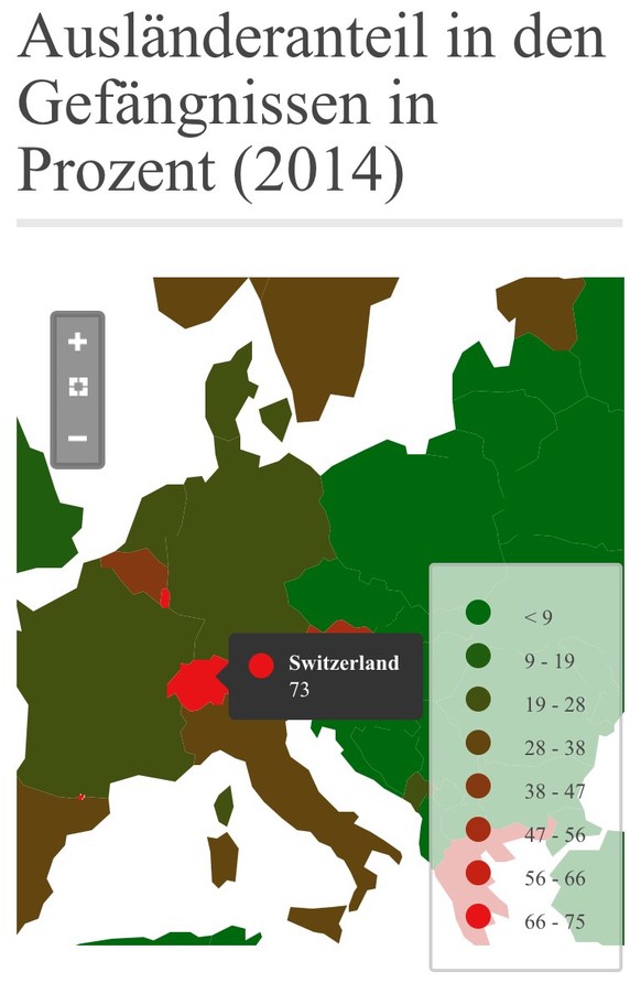 Vorbild USA? Auch die Amis schaffen Ausländer automatisch aus – 6 Schweizer mussten 2015 gehen
Mich schockiert gerade der Ausländeranteil in Schweizer Gefängnissen! Unabhängig von der DSI, der SVP ode ...