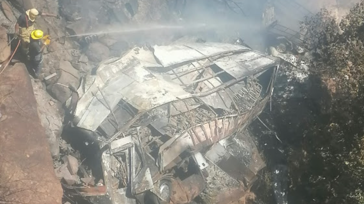 Bus falls into ravine: 45 killed in accident in South Africa Harvard University removes human skin from book cover