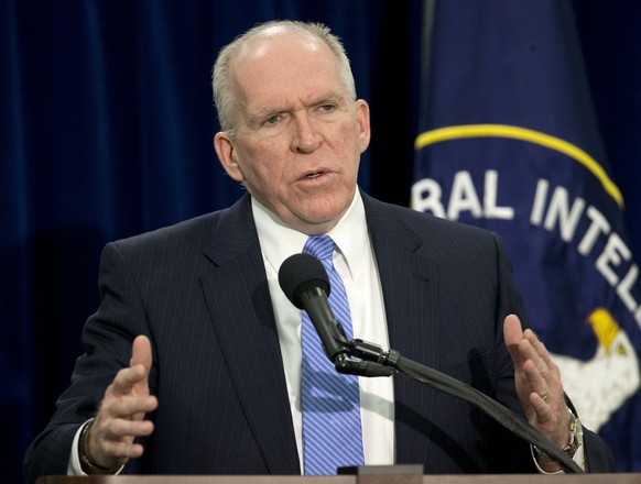 FILE - In this Dec. 11, 2014, file photo, CIA Director John Brennan speaks during a news conference at CIA headquarters in Langley, Va. President Barack Obama on Dec. 12, 2016, turned down a request f ...