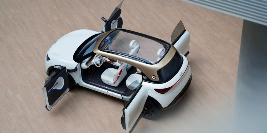 Smart Concept #1: Statt eines Elektro-Zweisitzers gibt es künftig von Smart einen kompakten Elektro-Crossover.