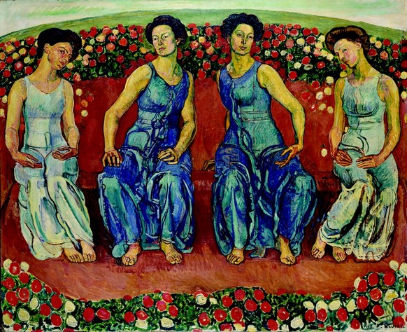 Ferdinand Hodler, «Die heilige Stunde», 1911, ist ebenfalls in der Sammlung Stefaninis vertreten.