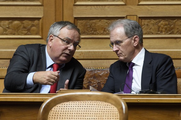 Jean-François Rime und Hans-Ulrich Bigler müssen ihre Nationalratssitze räumen.