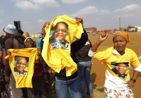 Sympathien mit dem ANC in Bekkersdal.