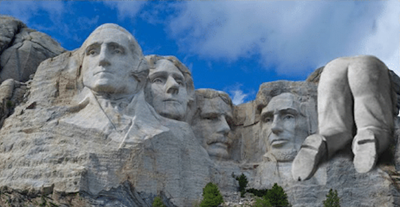 Weisses Haus will Trumps Kopf am Mount Rushmore in Stein meisseln â er findet: Â«Gute IdeeÂ»
Also ich finde auch dass er in diese Ahnengalerie gehÃ¶rt, und zwar von seiner Schokoladenseite in Stein  ...