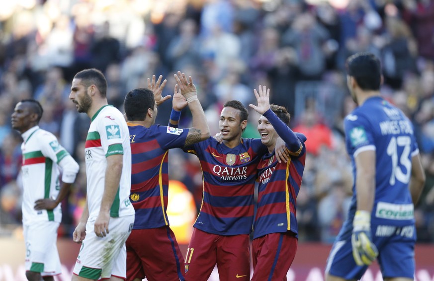 Das «MSN»-Trio schlägt auch gegen Granada ein.&nbsp;