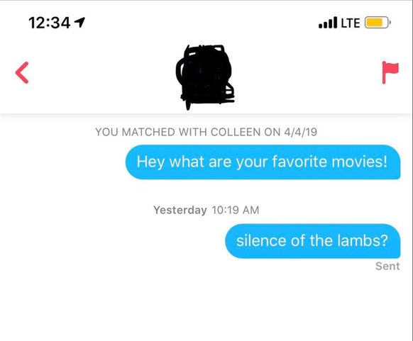 «Hey, was sind deine Lieblingsfilme?» – *später* «'Schweigen der Lämmer'?»