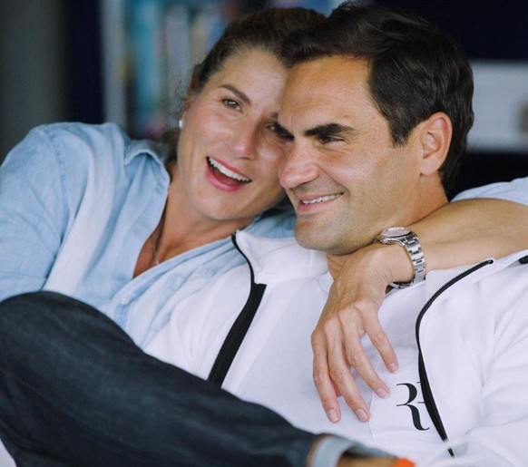 Mirka und Roger Federer