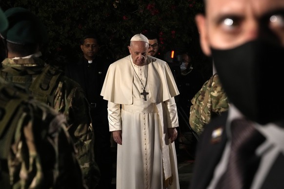 Der Papst bei seinem Besich in Zypern.