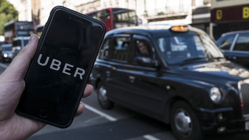 Laut BBC nutzen rund 45'000 Taxi-Fahrer in London die Uber-App, um ihre Dienste anzubieten.