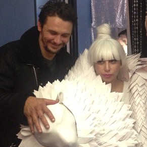 Backstage beim Lady Gaga Konzert.