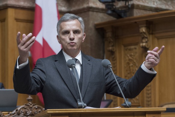 Bundespräsident Didier Burkhalter schaut den Verhandlungen mit der EU offenbar optimistisch entgegen.&nbsp;
