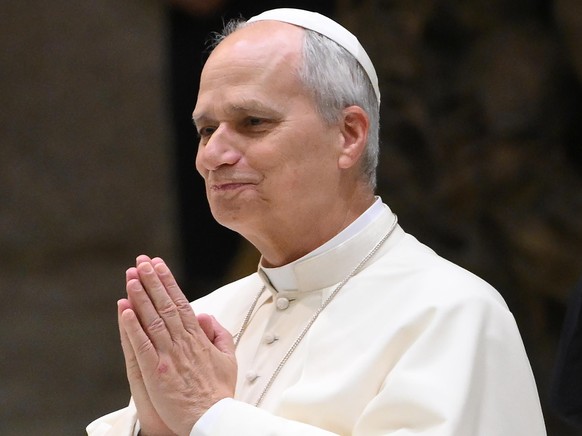 epa12666897 Pope Leo XIV leads the weekly general audience in the Paul VI hall, Vatican City, 21 January 2026. EPA/ETTORE FERRARI