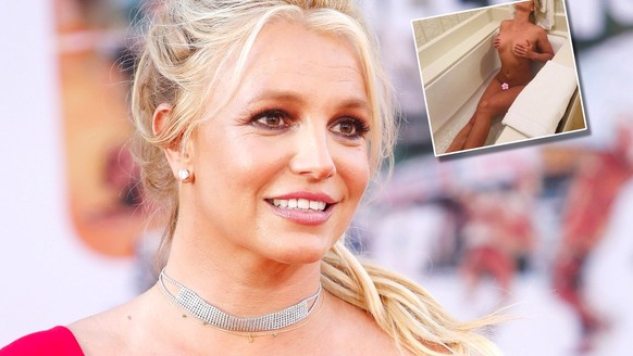 Britney Spears in der Badewanne.