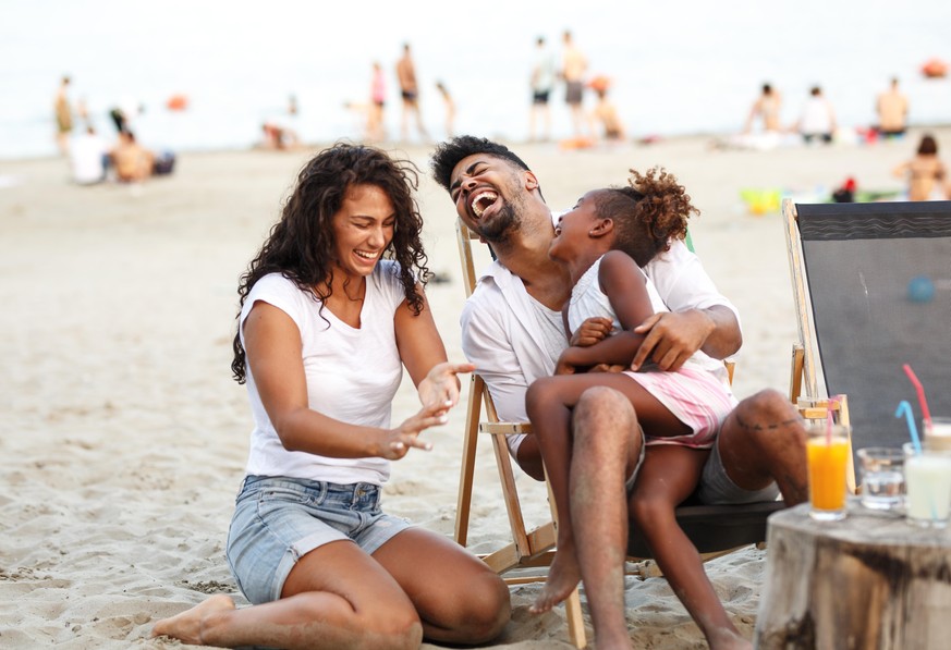 Famile Ferien Strand