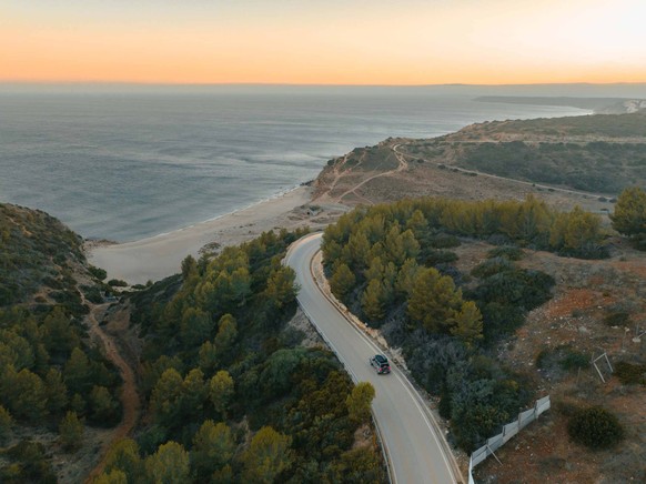 mit dem auto an der atlantikküste, algarve