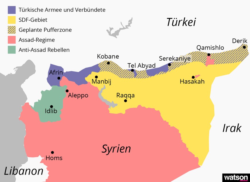 Militärische Situation in Syrien