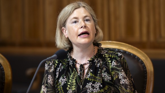Esther Friedli, SVP-SG, spricht waehrend der Debatte ueber die Kosten- und Praemienentwicklung bei der Umsetzung von Efas (einheitliche Finanzierung ambulanter und stationaerer Leistungen), waehrend d ...