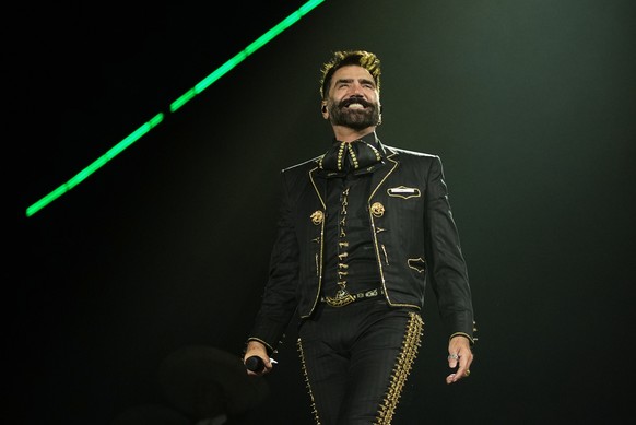 Mexican singer Alejandro Fernandez performs during his "De Rey a Rey" tour in Mexico City, Saturday, Oct. 4, 2025. (AP Photo/Claudia Rosel)
Mexico Alejandro Fernandez