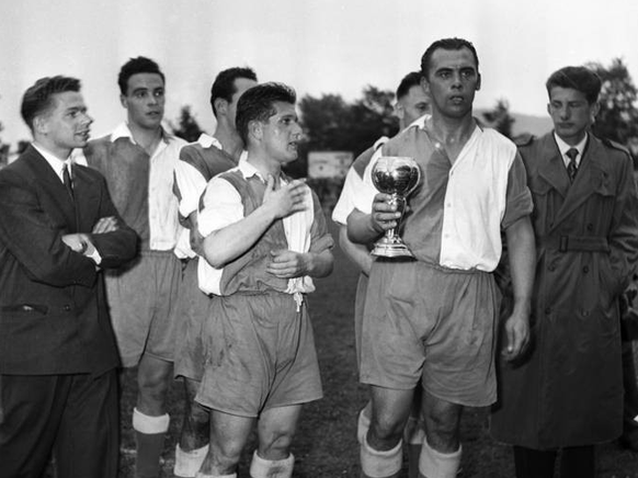 1949 stieg GC das erste und bis 2019 letzte Mal aus der höchsten Schweizer Liga ab. Ausgerechnet Top-Torschütze Fredy Bickel verschoss im entscheidenden Spiel einen Penalty gegen Locarno. Doch zwei Ja ...