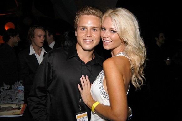 - JULY 23: Spencer Pratt and Aubrie Lemon attend 55th Annual Mrs. Universe Competition at The Shrine Auditorium on July 23, 2006. (Photo by Patrick McMullan/Patrick McMullan via Getty Images)