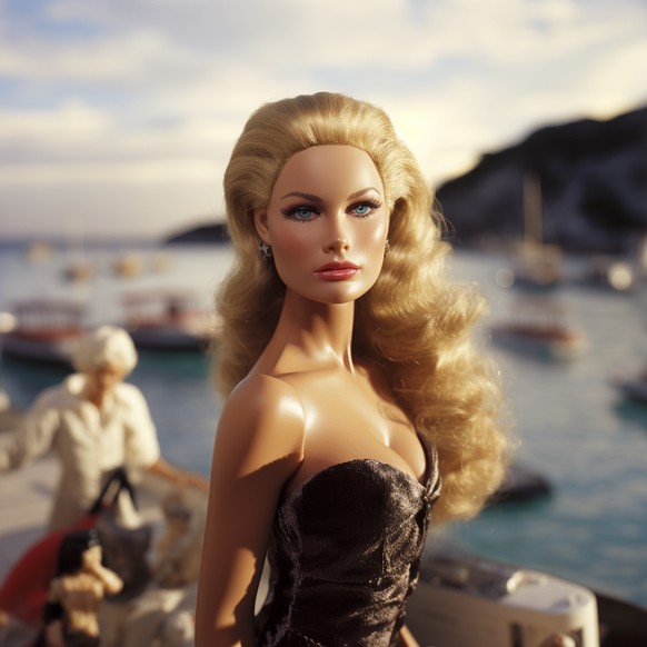 The actress in the role of the Bond girl.