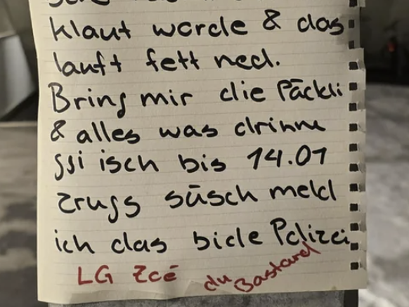 Zettel aus der Nachbarschaft
