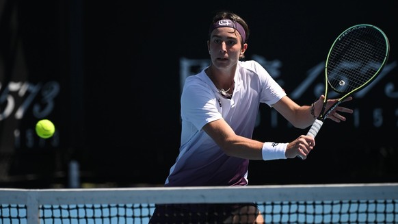 IMAGO / Paul Zimmer
2023 Australian Open Junior Boys Single Event Kilian Feldbausch (SUI) *** 2023 Australian Open Junior Boys Single Event Kilian Feldbausch SUI