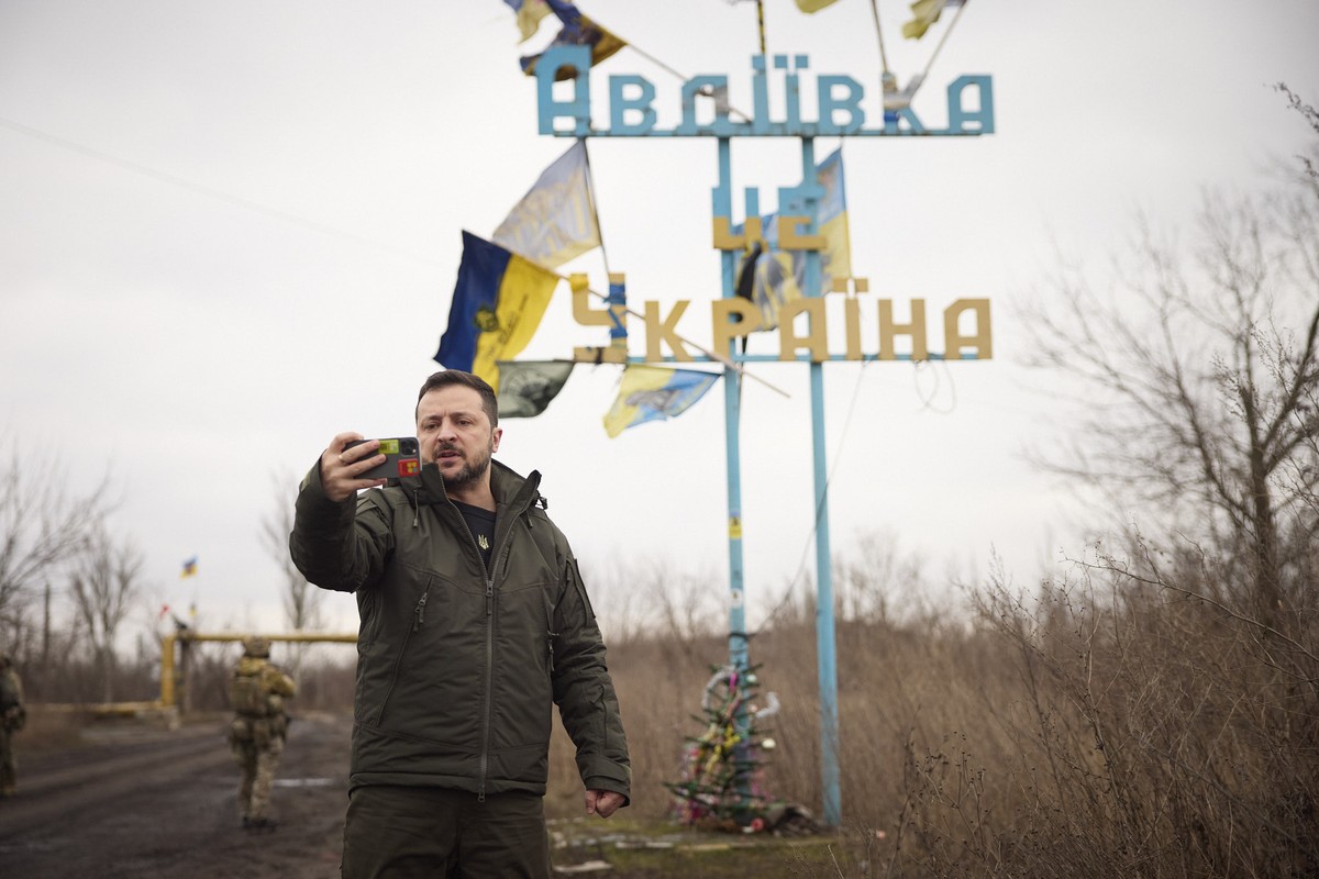 Le président ukrainien Zelensky s'est rendu sur le front, à Avdiivka, le 29 décembre dernier.