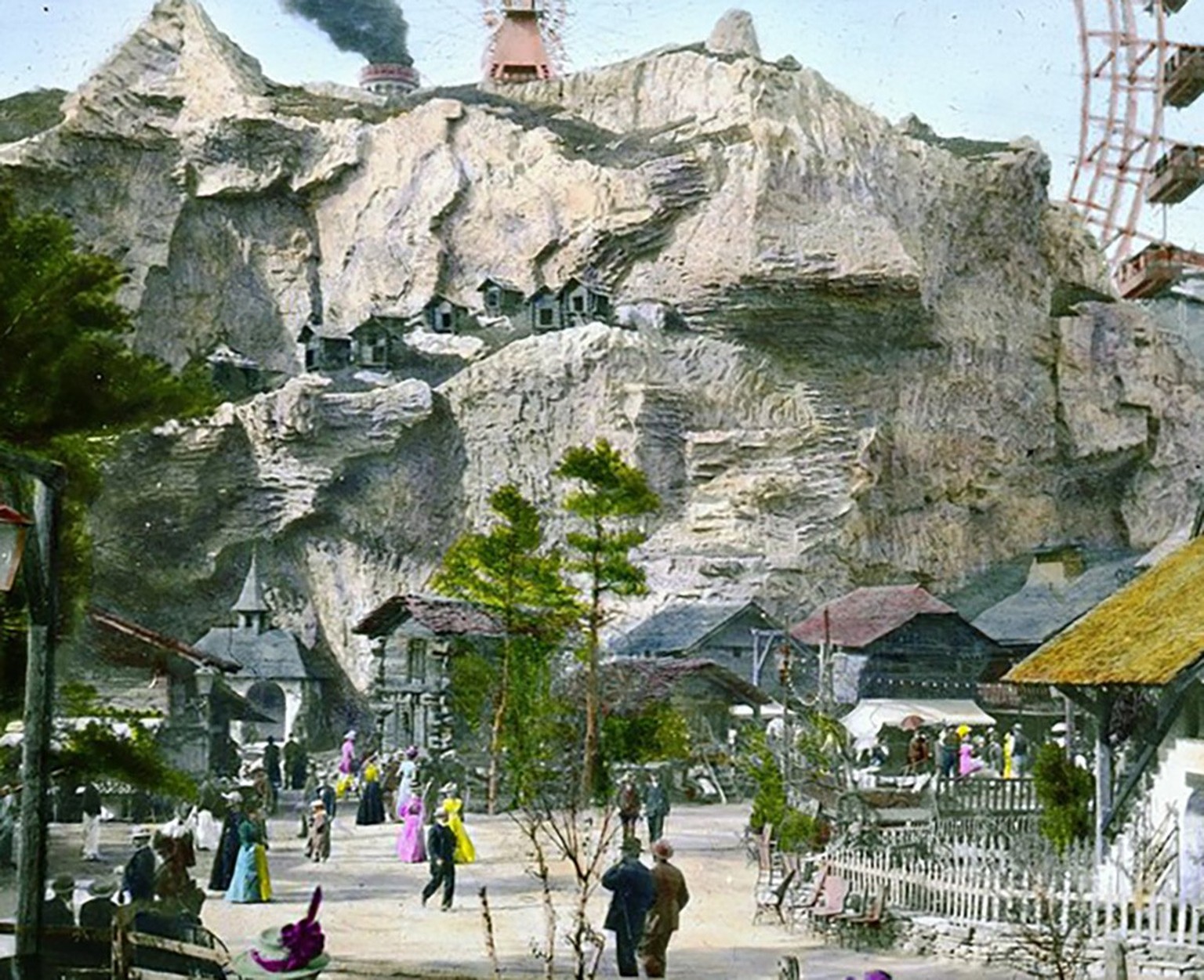 Das Schweizerdorf auf der Pariser Weltausstellung 1900, unbekannter Fotograf.
https://www.brooklynmuseum.org/opencollection/archives/image/53580