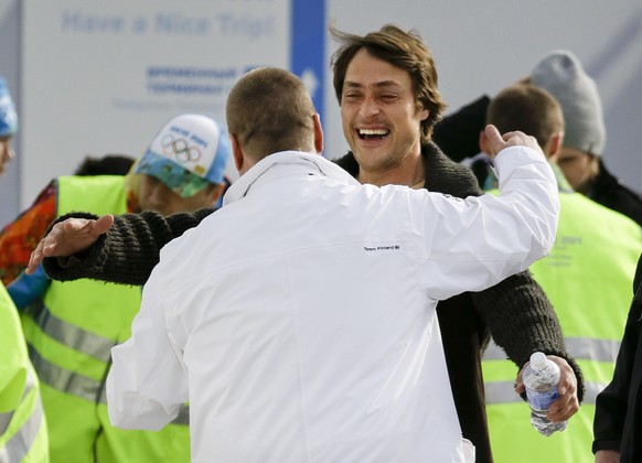 Teemu Selänne ist schon vor dem Turnierstart bei bester Laune.